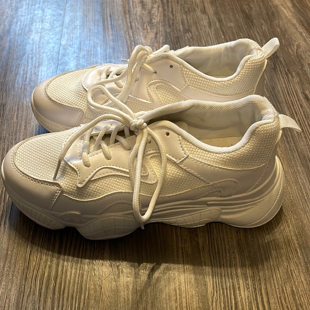 PrettyLittleThing white chunky sneakers